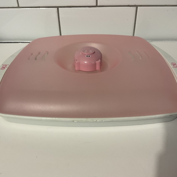 Joie Oink Oink Pig Microwave Bacon Tray & Splatter Lid - Picture 5 of 6